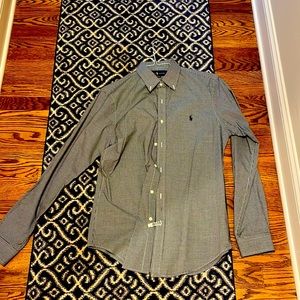 Medium black and white Ralph Lauren button up